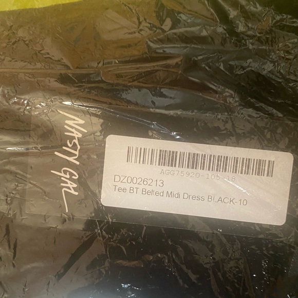 🎁 Nasty Gal Black Dress-6 - Picture 6 of 7